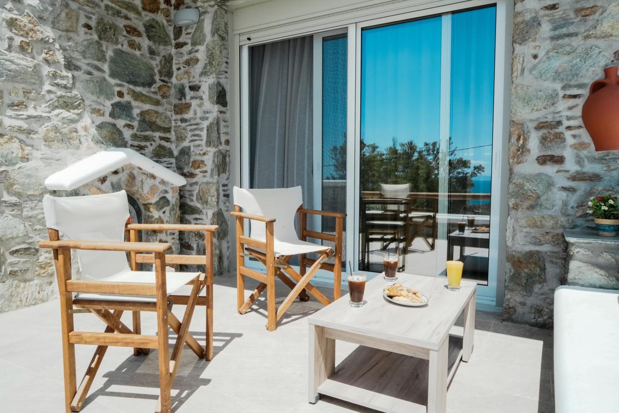 Filokalia 4 Veins - Vacation House With Sea View Caristo Exterior foto
